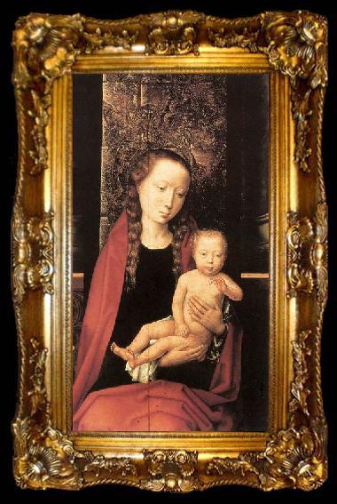 framed  Hans Memling Virgin and Child Enthroned, ta009-2